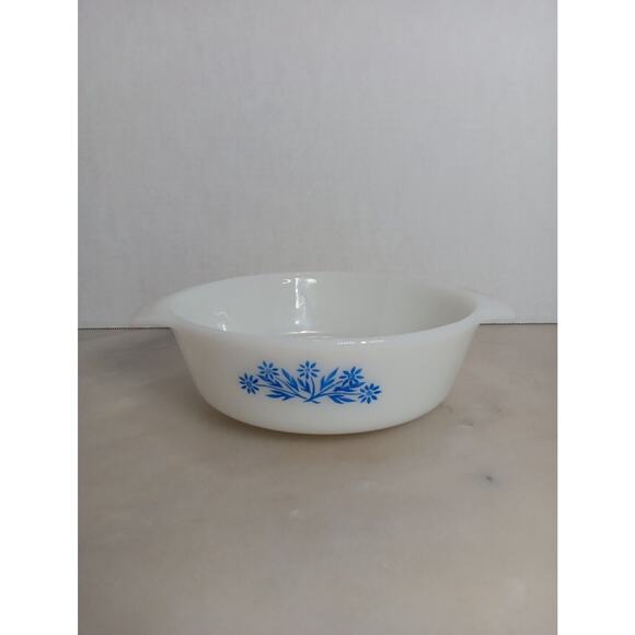 Fire King Anchor Hocking Blue Cornflower 1.5Qt #437 1Qt #436 Vintage casserole - Picture 8 of 16